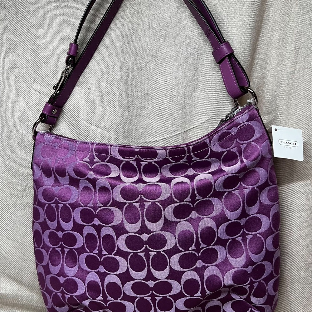 Plum Coach Penelope purse - Picture 2 of 4